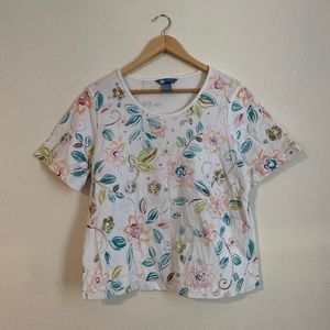 Koret Floral Tee Shirt Size XL